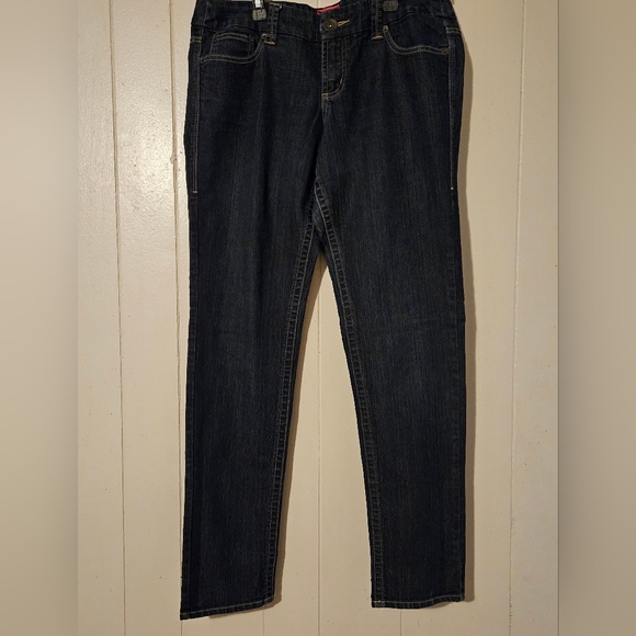 torrid Denim - Torrid Vintage Pink Flaming Heart Dark Wash Jeans - Size 12